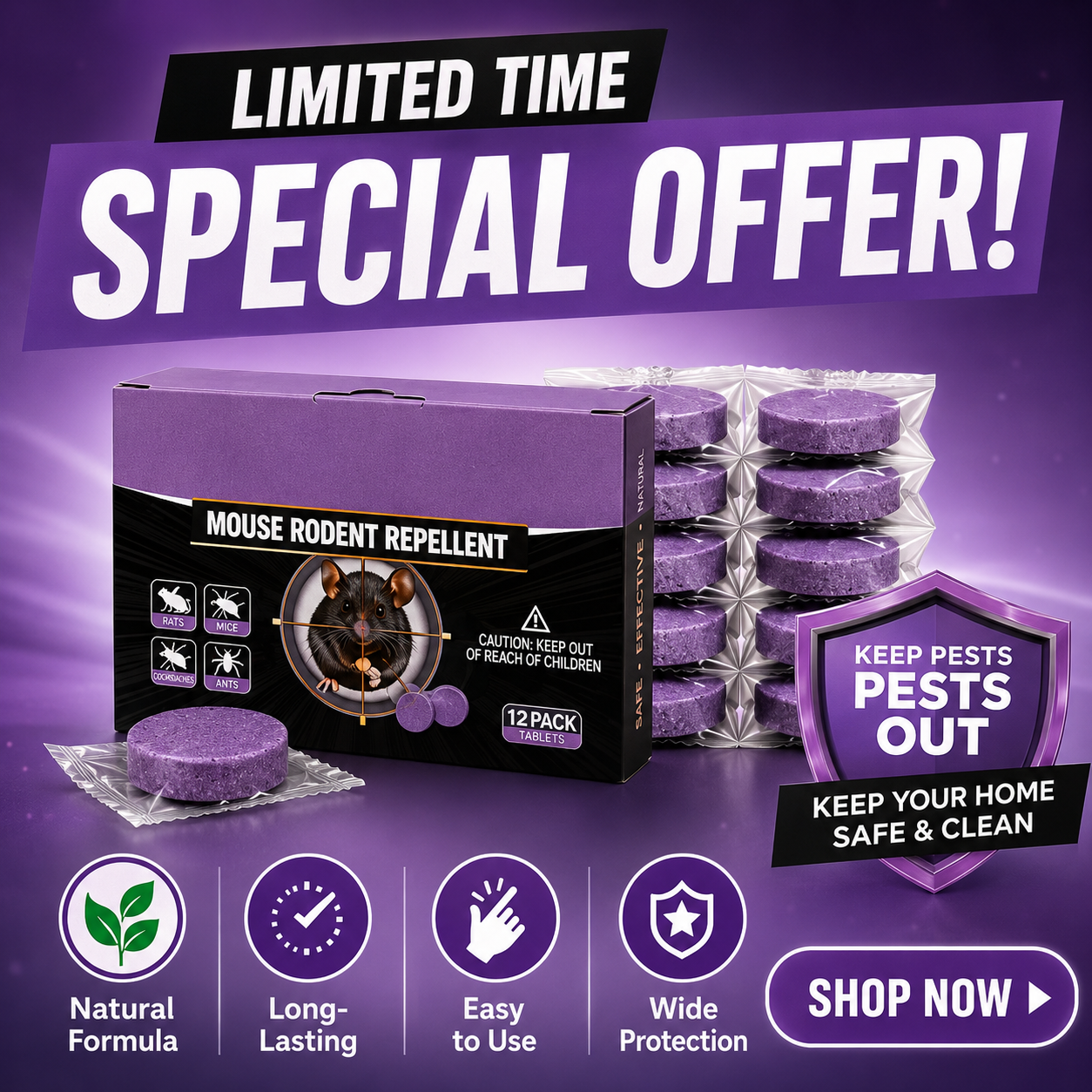 Get Rid of Rats & Mice — Without Poison, Traps, or Chemicals
