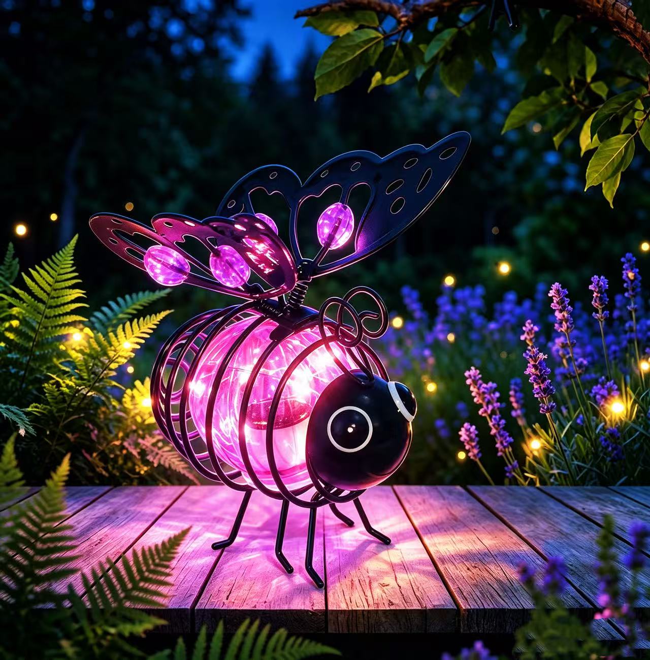 🌙🍃🪴 Hanging Solar Bee🐝