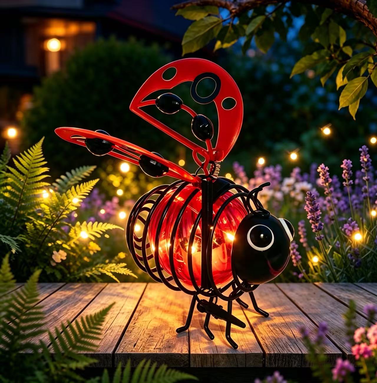 🌙🍃🪴 Hanging Solar Bee🐝