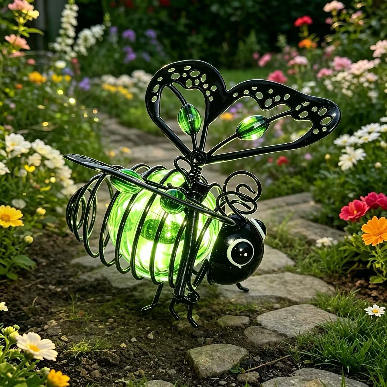 🌙🍃🪴 Hanging Solar Bee🐝