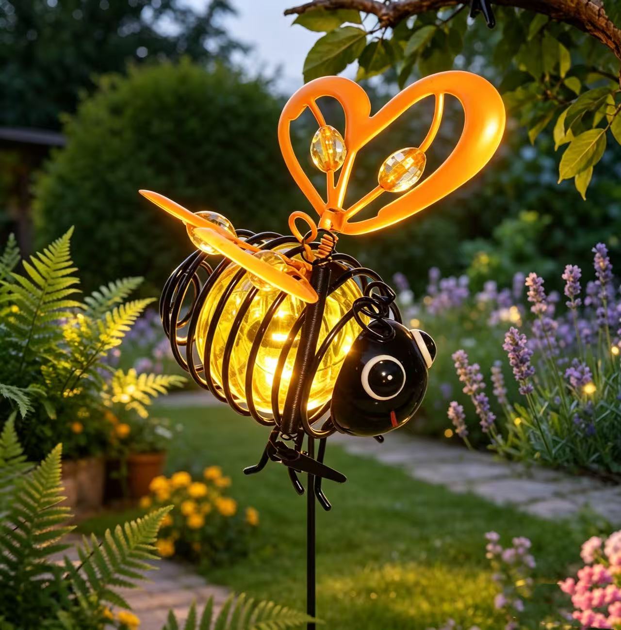 🌙🍃🪴 Hanging Solar Bee🐝