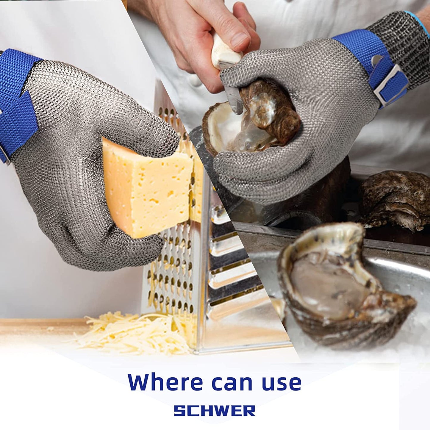 🧤 Stainless Steel Mesh Glove – Highest A9 cut level – Perfect for butchers & chefs🥩 – no more knife accidents! 🔪🚫
