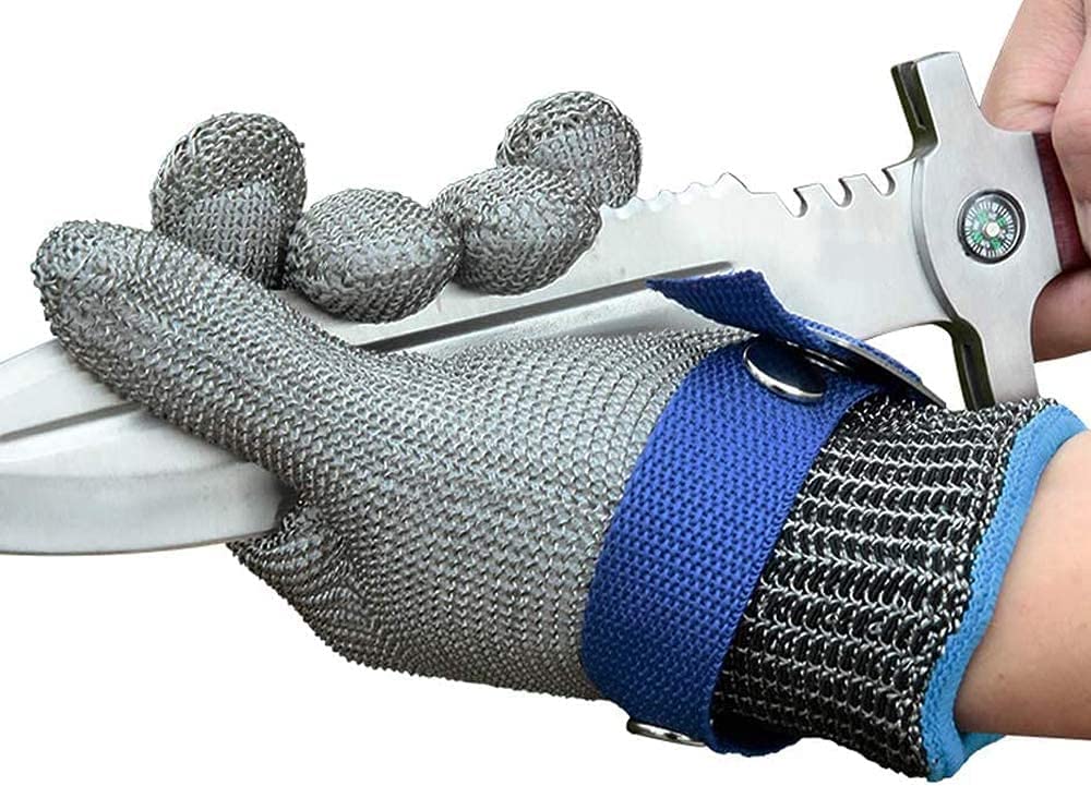 🧤 Stainless Steel Mesh Glove – Highest A9 cut level – Perfect for butchers & chefs🥩 – no more knife accidents! 🔪🚫