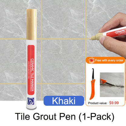 🔥Anti-mould and waterproof joint pen for ceramic tiles