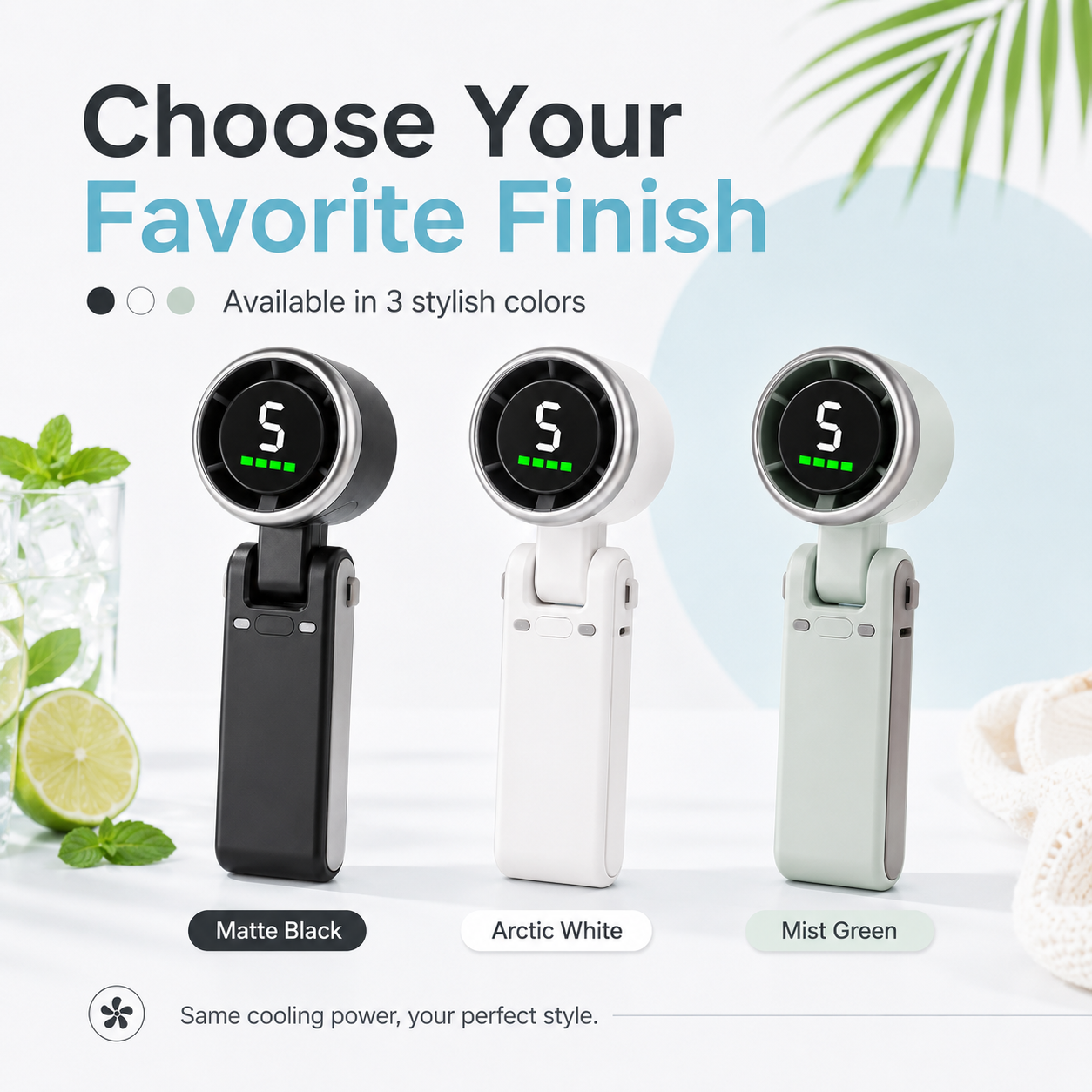 ❄️Pocket Turbo Fan – 🌬️Stay Cool Anywhere