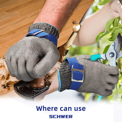 🧤 Stainless Steel Mesh Glove – Highest A9 cut level – Perfect for butchers & chefs🥩 – no more knife accidents! 🔪🚫
