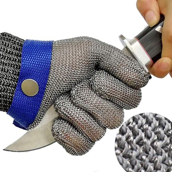 🧤 Stainless Steel Mesh Glove – Highest A9 cut level – Perfect for butchers & chefs🥩 – no more knife accidents! 🔪🚫