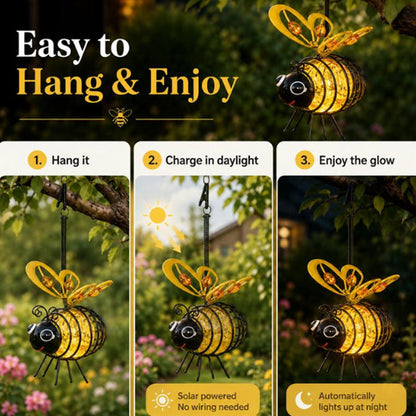 🌙🍃🪴 Hanging Solar Bee🐝