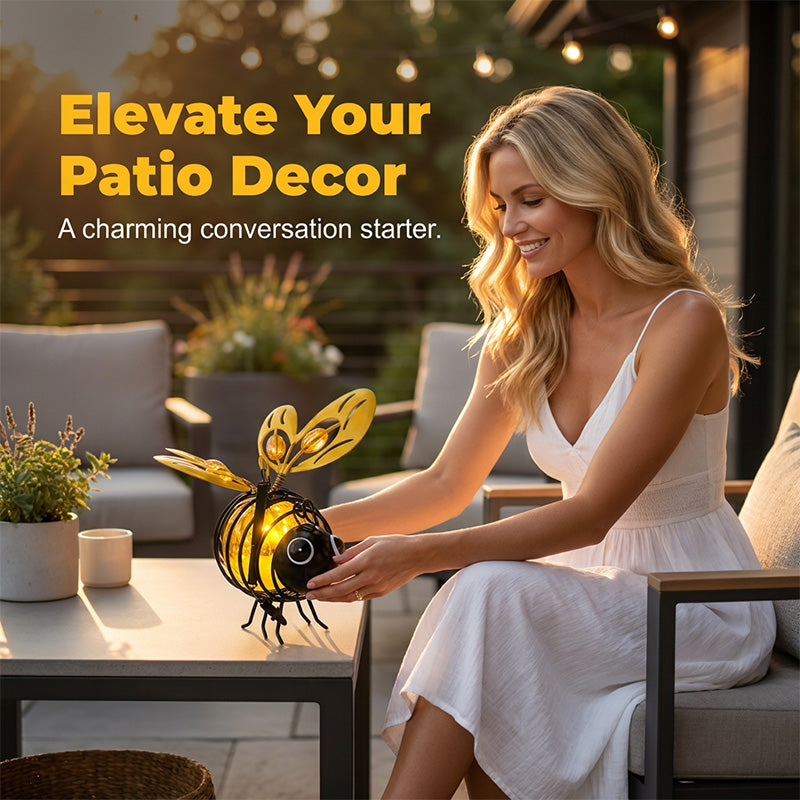 🌙🍃🪴 Hanging Solar Bee🐝