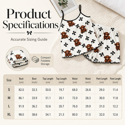📢📢Summer Sleepless Spaghetti Strap Cami Sleepwear Set⏰