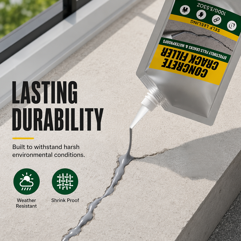 Waterproof Concrete Crack Filler & Sealant